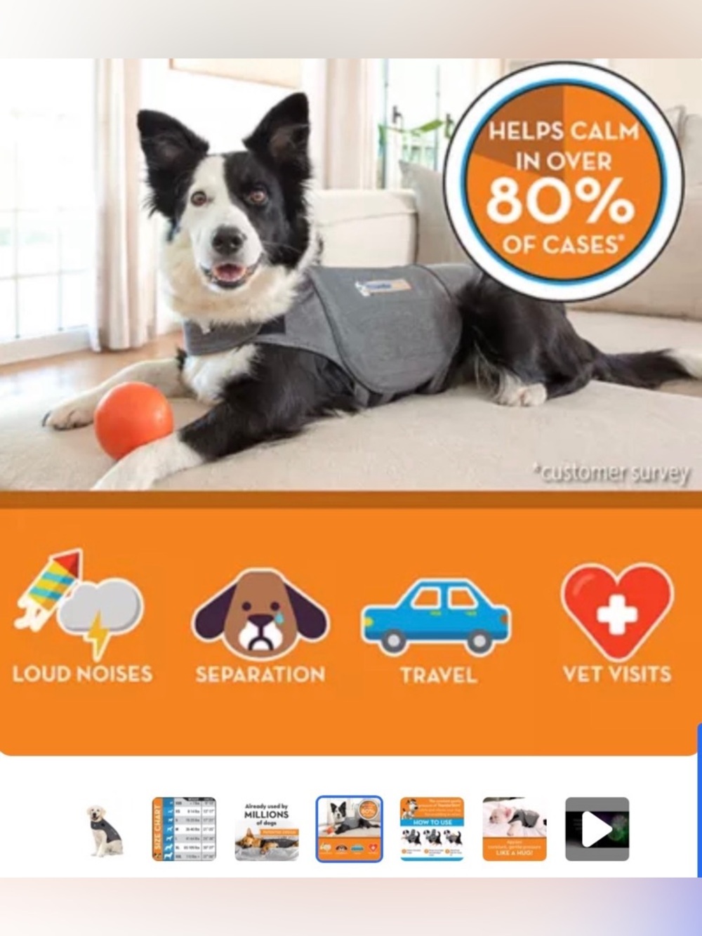 EUC ThunderShirt Dog Anxiety Shirt - Picture 10 of 11